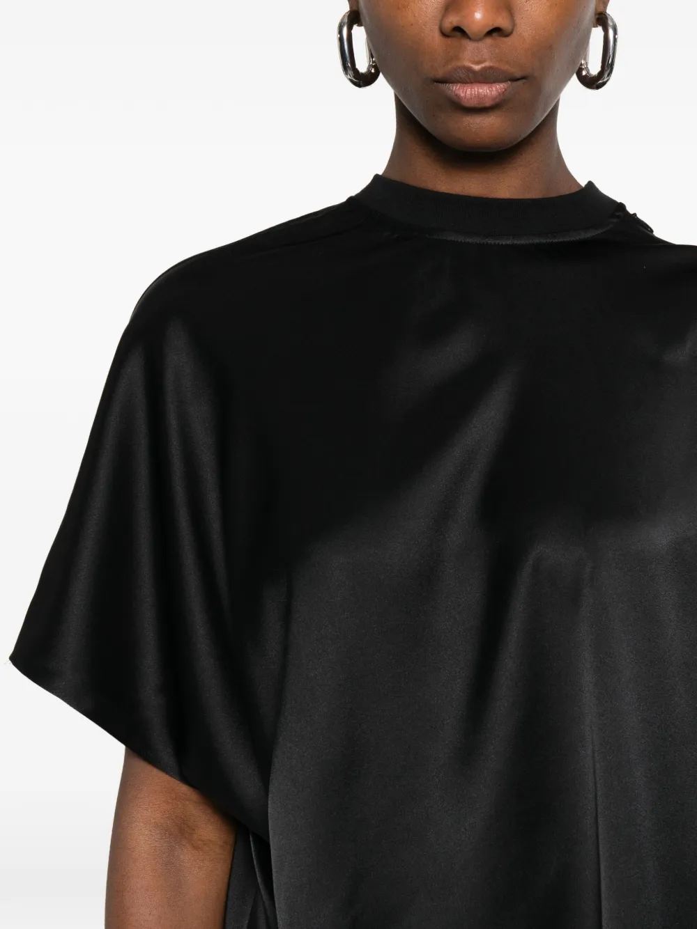 Coperni Gedrapeerde mini-jurk Zwart