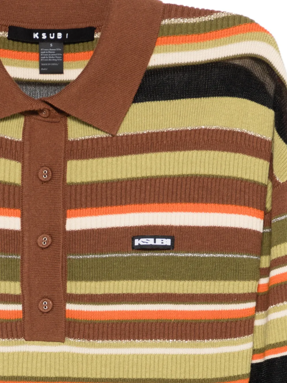  Ksubi Tamrin Striped Mini Dress - Brown 