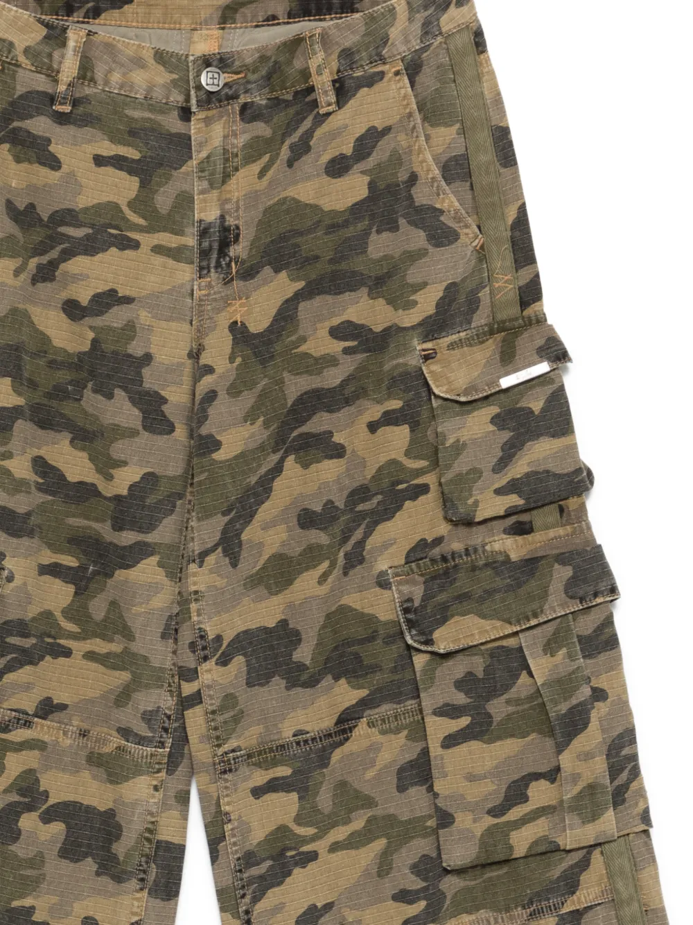  Ksubi Dropout Camouflage Cargo Pants - Green 