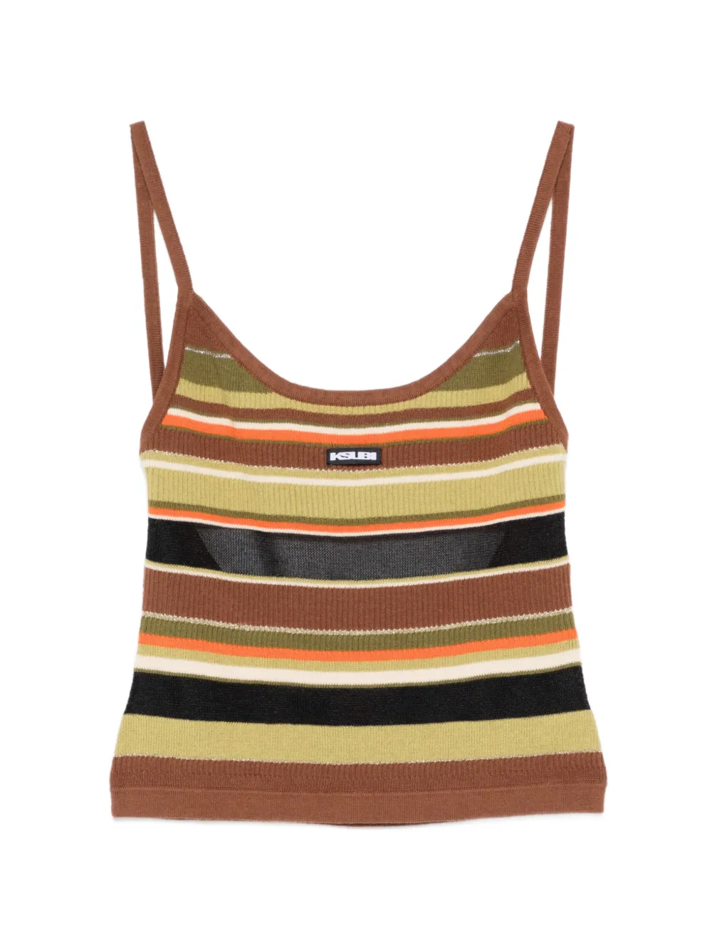 Ksubi Tamrin striped tank top - Marrone