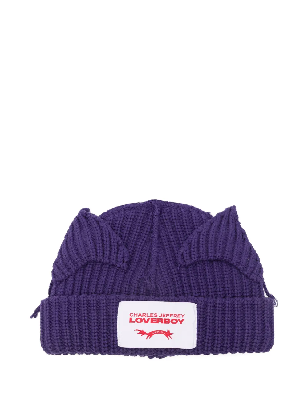 Charles Jeffrey Loverboy ears beanie hat - Viola