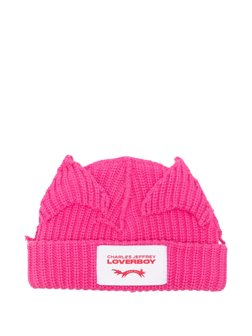Charles Jeffrey Loverboy ears beanie hat - Rosa