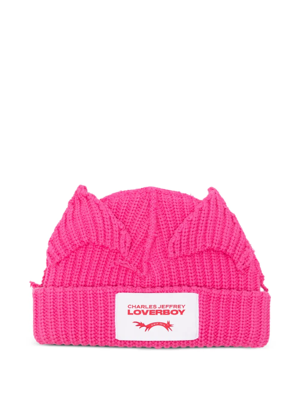 Charles Jeffrey Loverboy ears beanie hat - Rosa
