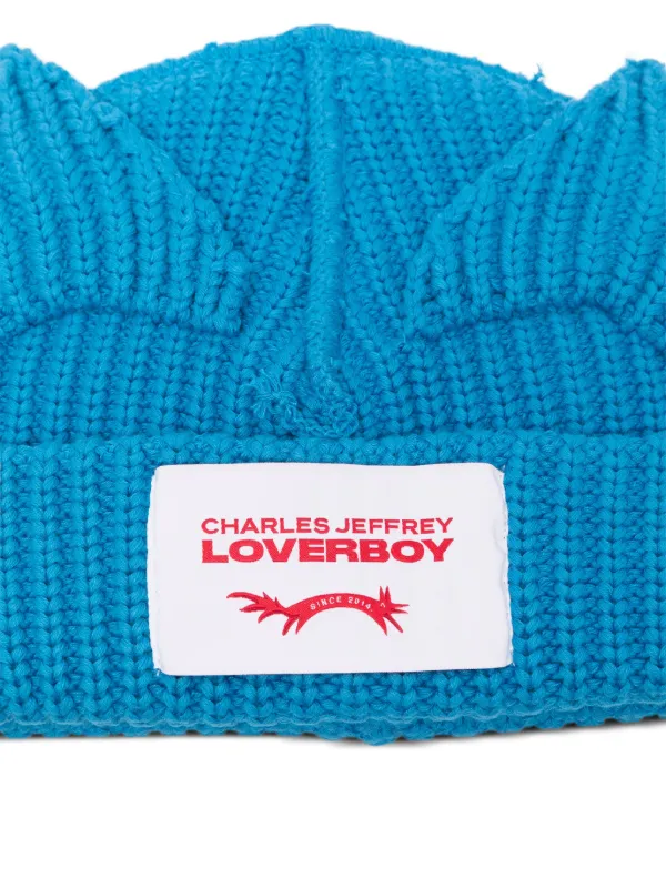 Charles Jeffrey Loverboy Ears Beanie Hat | Blue | FARFETCH ZA