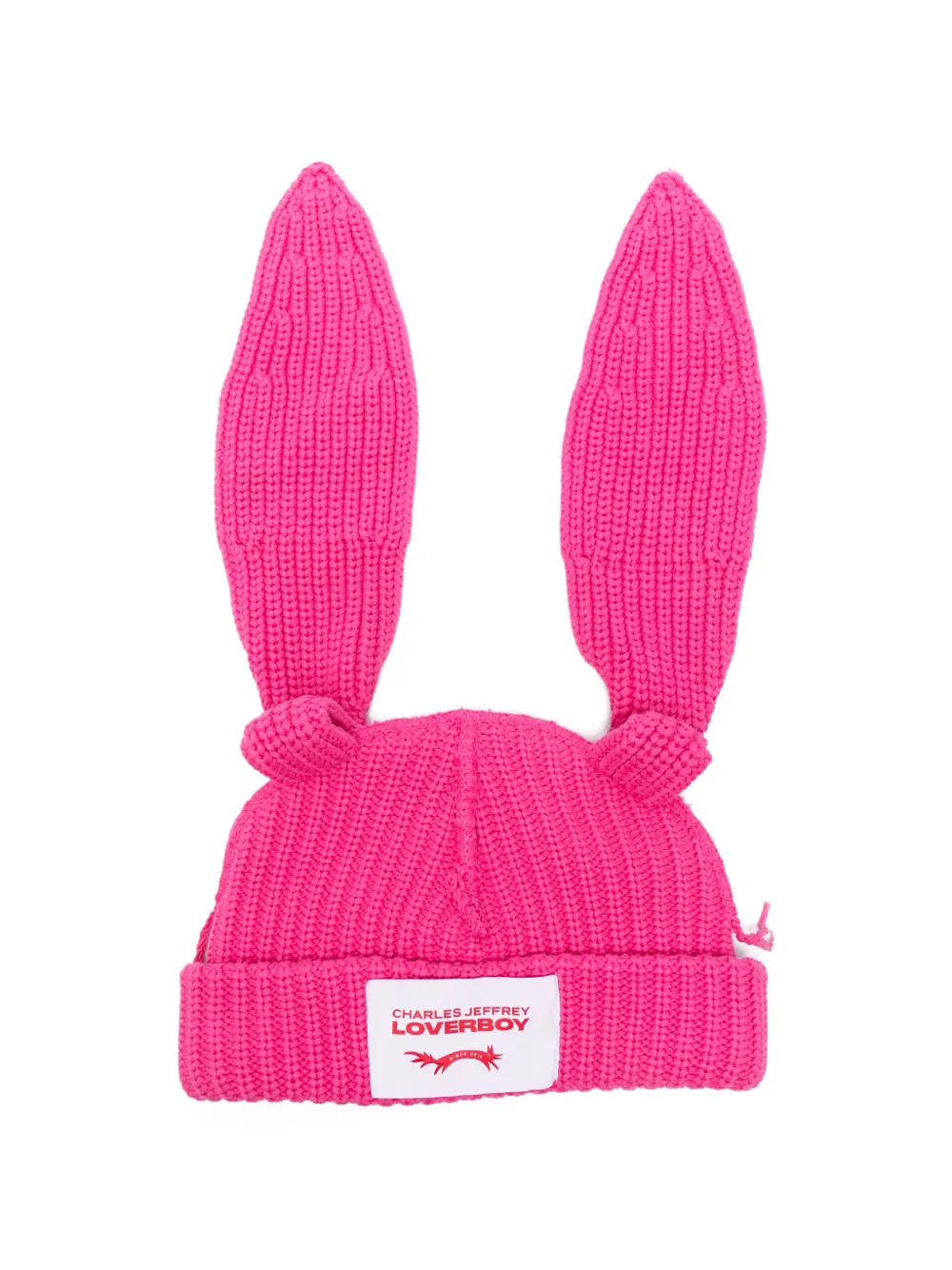 Charles Jeffrey Loverboy rabbit beanie hat - Rosa