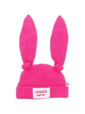 Charles Jeffrey Loverboy Chunky Rabbit Beanie Hat | Green