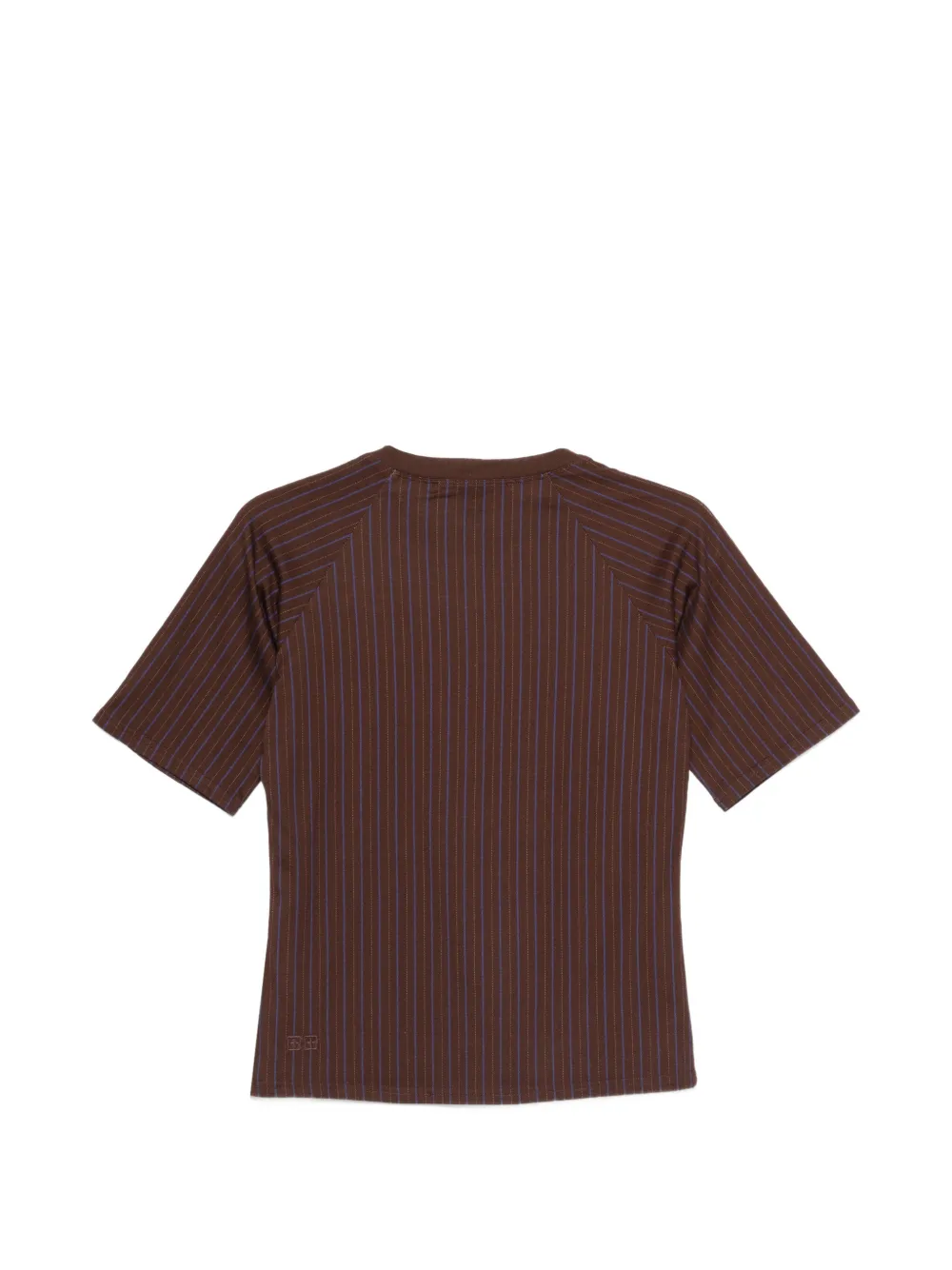  Ksubi Porter Ss Pinstripe T-shirt - Brown 