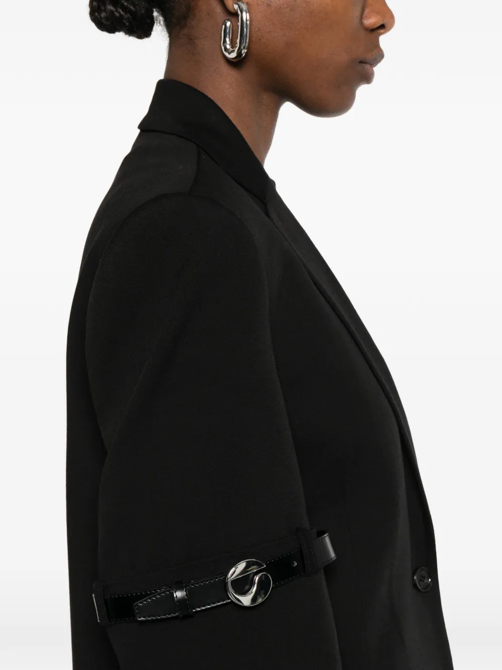 Coperni Blazer met ceintuur Zwart