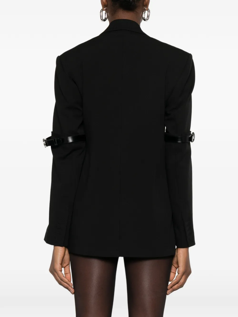 Coperni Blazer met ceintuur Zwart