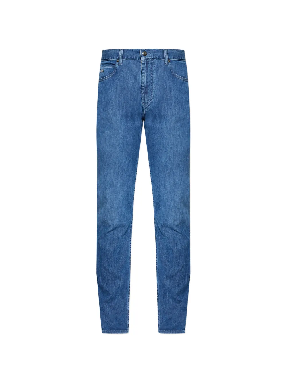 Emporio Armani logo plaque jeans - Blu