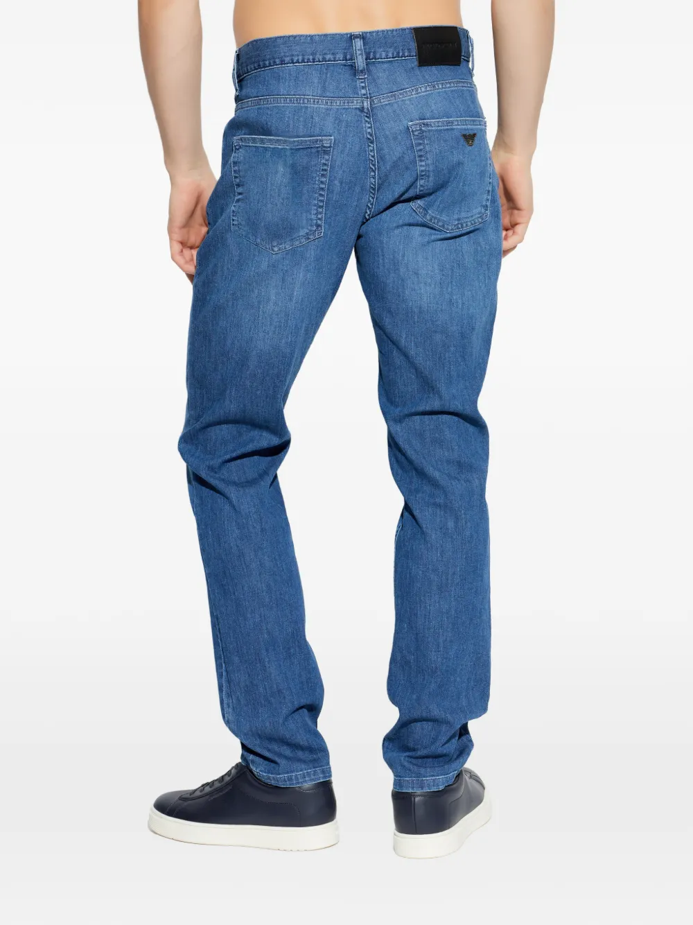 Emporio Armani Jeans met logoplakkaat Blauw