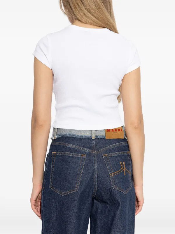 Vivienne Westwood Peru orb-motif Crop Top | White | FARFETCH RO