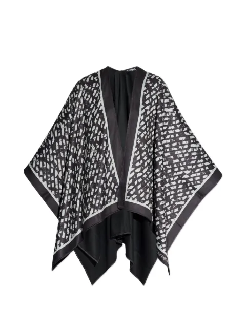 Emporio Armani patterned cape