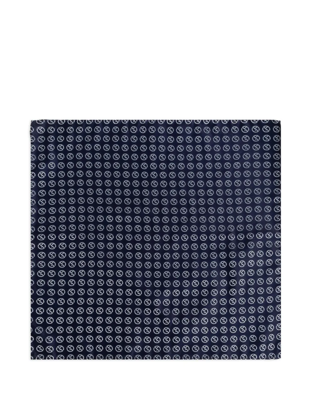Giorgio Armani logo-jacquard scarf - Blau