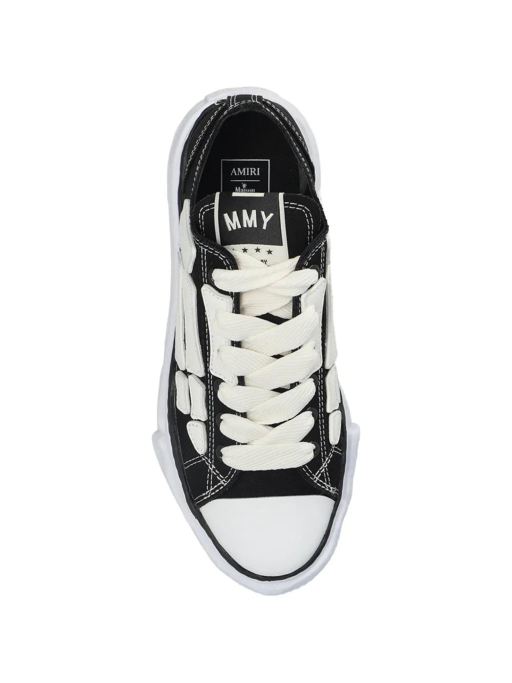 AMIRI x Maison Mihara Yasuhiro skeleton sneakers Zwart