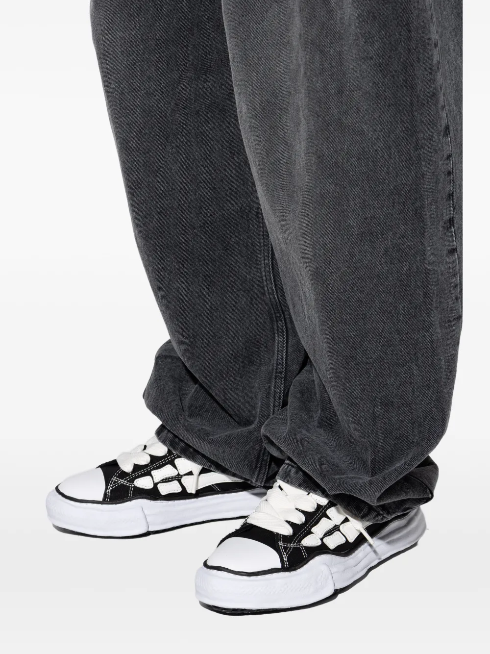 AMIRI x Maison Mihara Yasuhiro skeleton sneakers Zwart