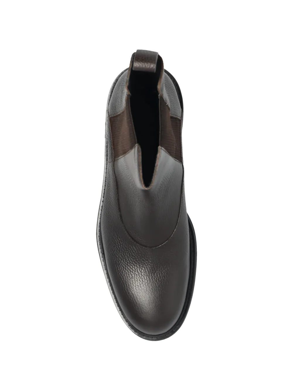 Emporio Armani leather chelsea boots Bruin