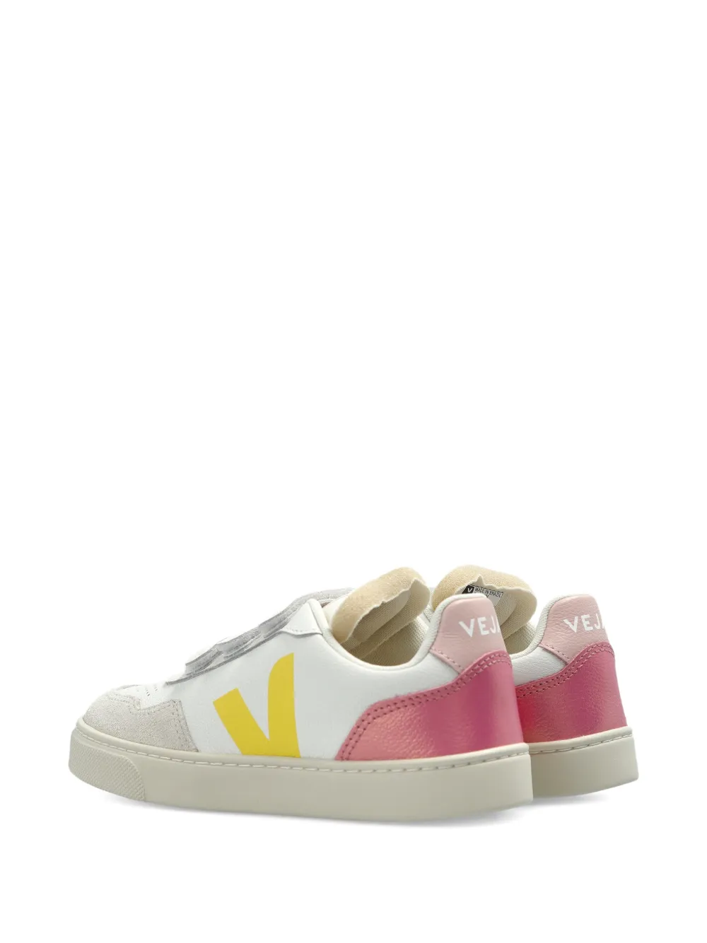 VEJA Kids V-90 leather sneakers Wit