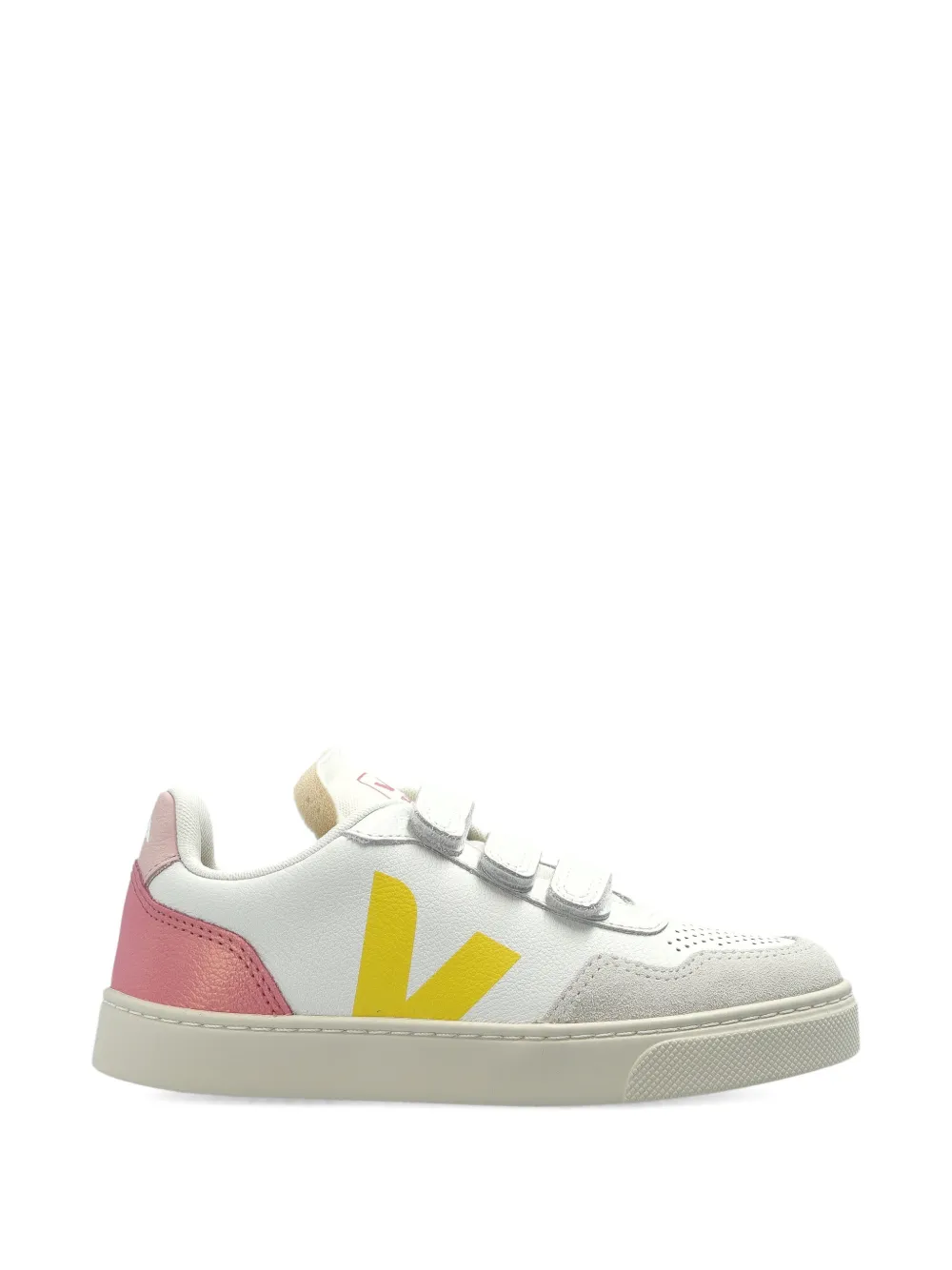 VEJA Kids V-90 leather sneakers Wit