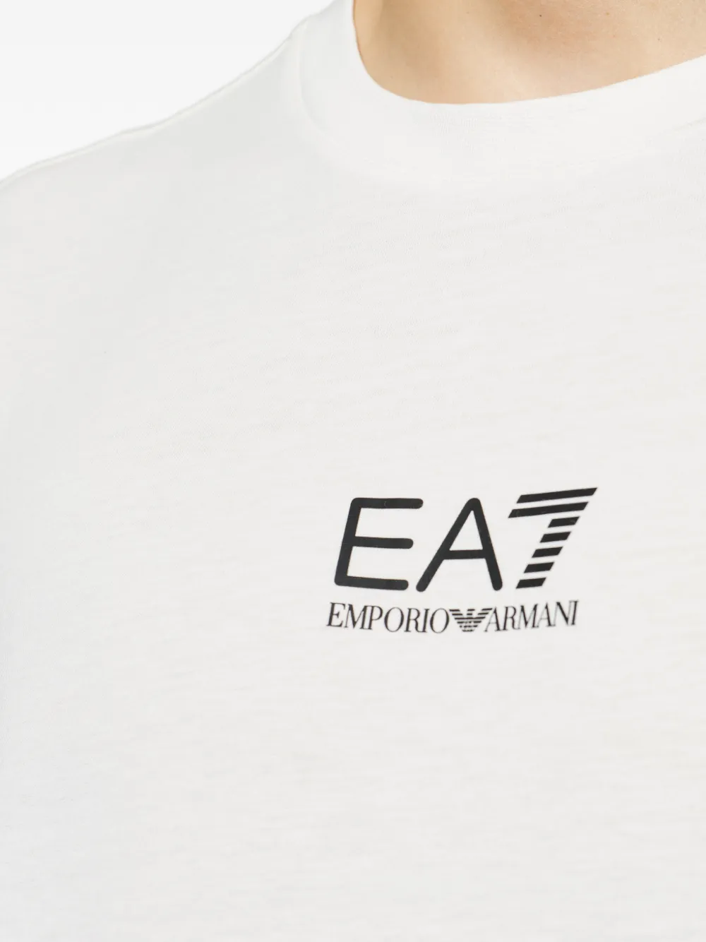 Ea7 Emporio Armani T-shirt met ronde hals Wit