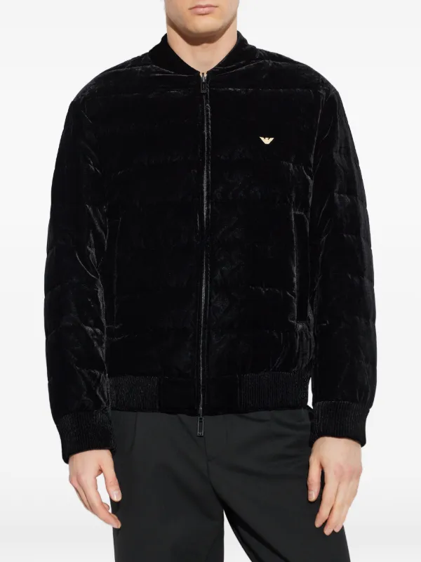 Emporio Armani リバーシブル ボンバージャケット | ブラック
