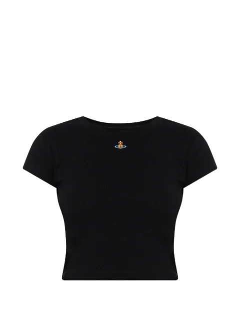 Vivienne Westwood orb-embroidered crop top