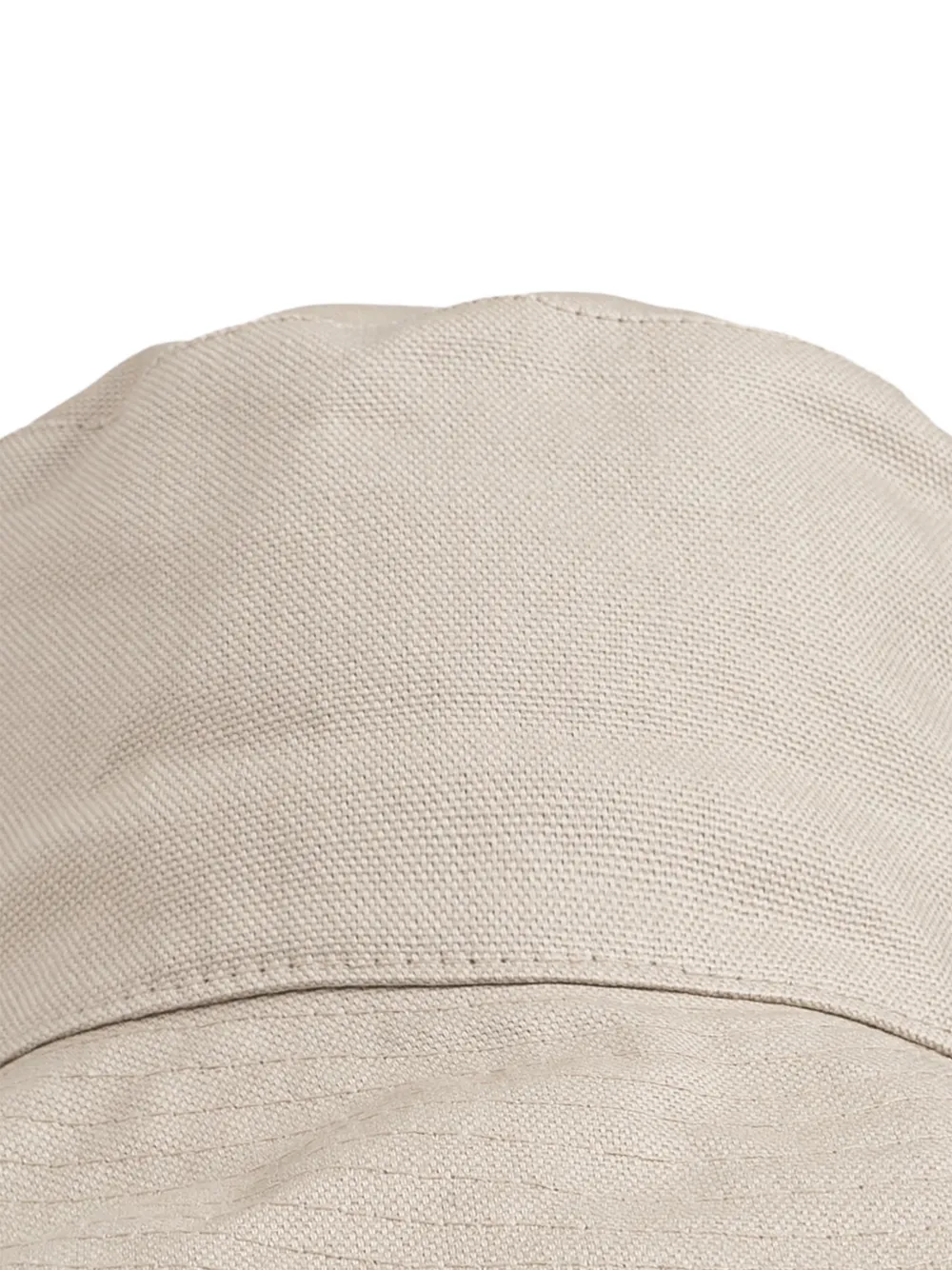 Emporio Armani Zonnehoed met logoplakkaat Beige