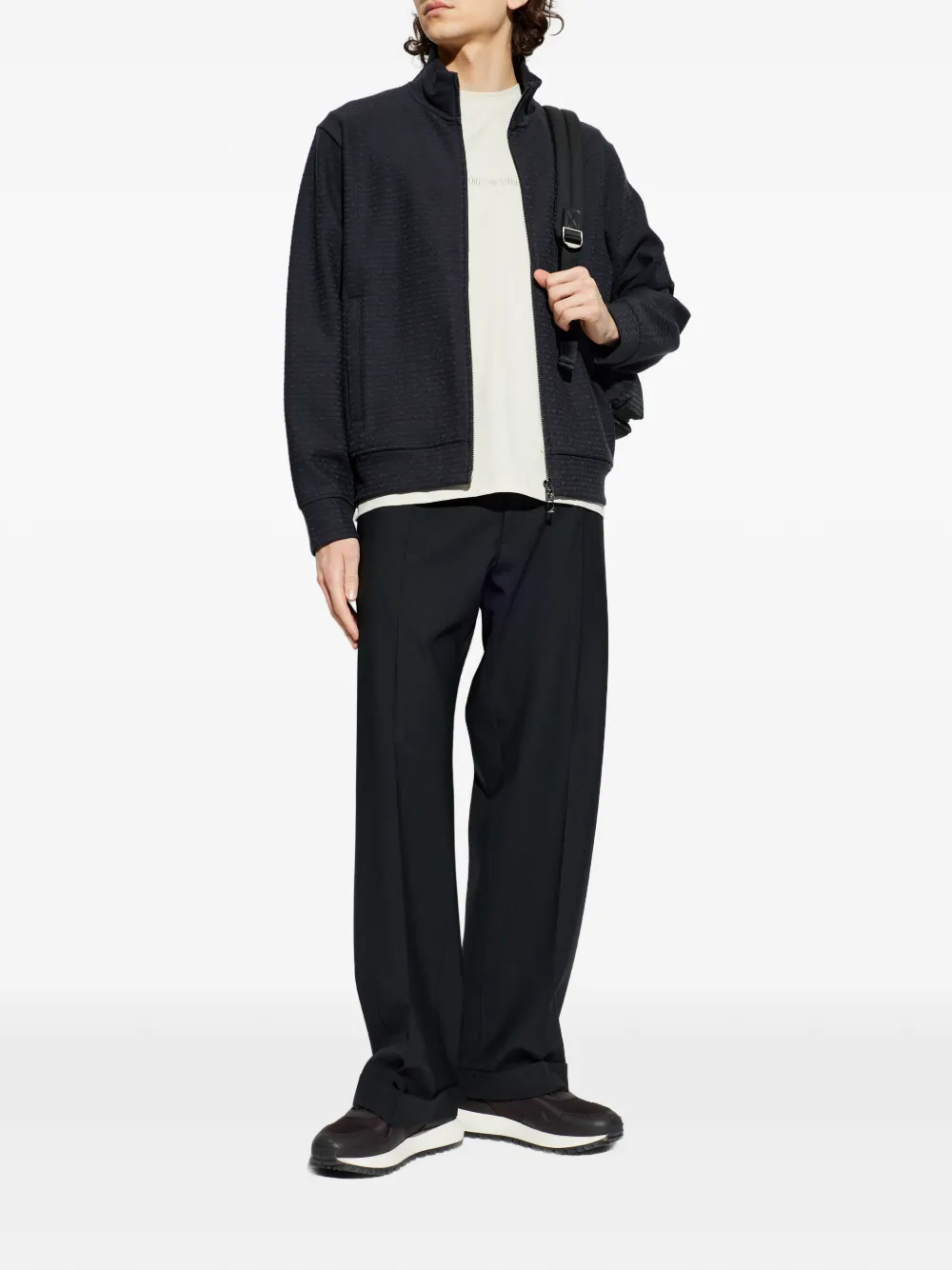 Emporio Armani Après T-shirt met print Beige