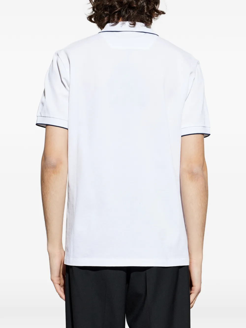 Giorgio Armani Piqué poloshirt Wit