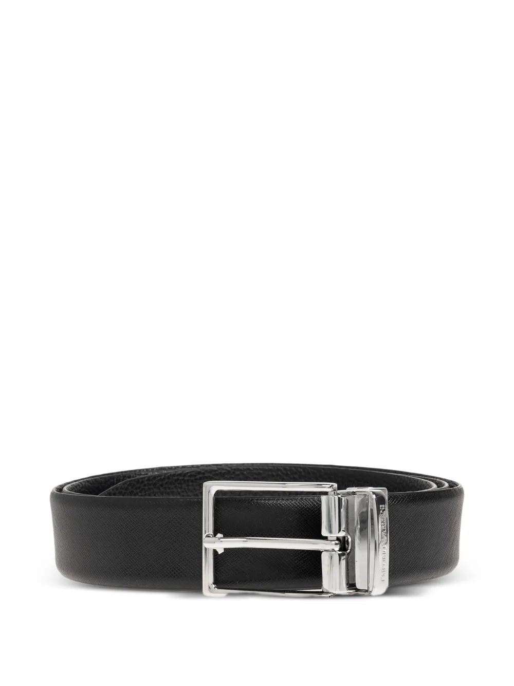 Emporio Armani logo belt - Nero