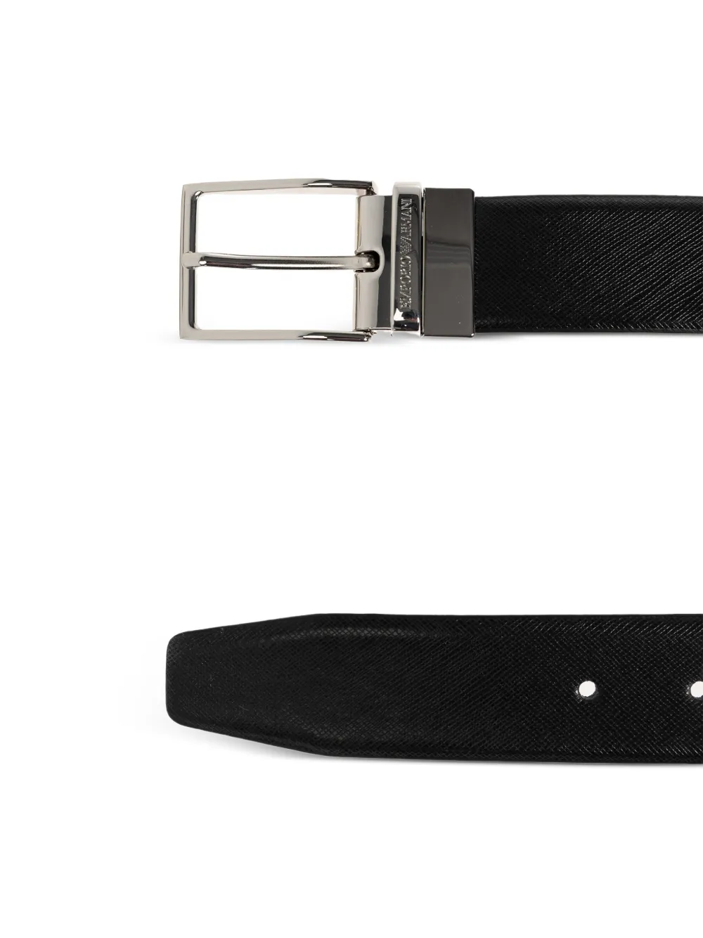 Emporio Armani Riem met logo Zwart