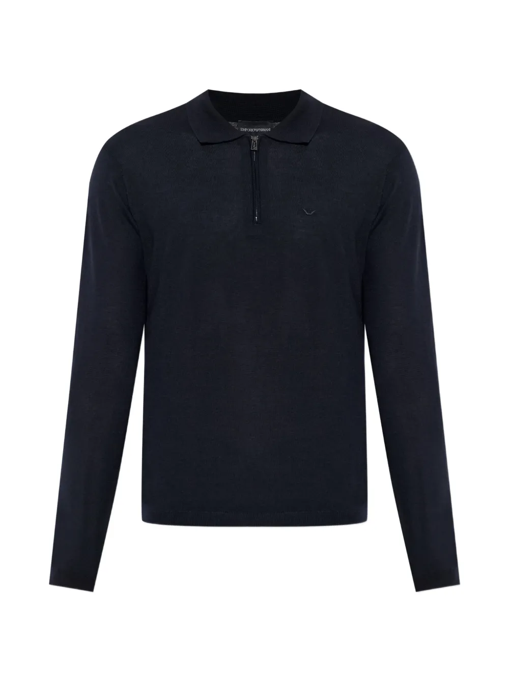 Emporio Armani long-sleeve polo shirt - Blu