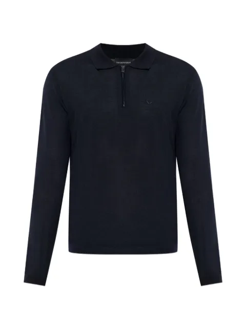 Emporio Armani playera tipo polo manga larga