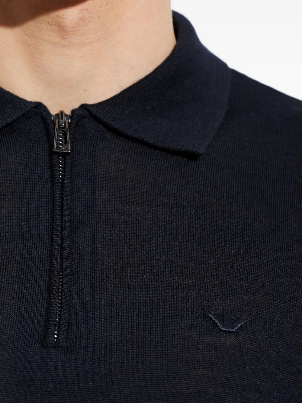 Emporio Armani Poloshirt met lange mouwen Blauw