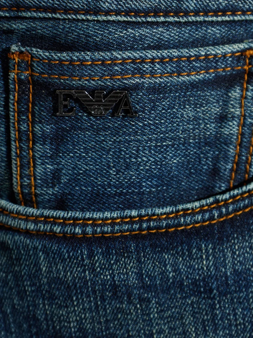 Emporio Armani Jeans met logo Blauw