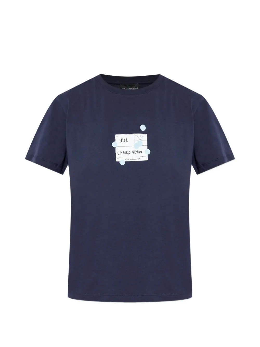 Emporio Armani printed T-shirt - Blu