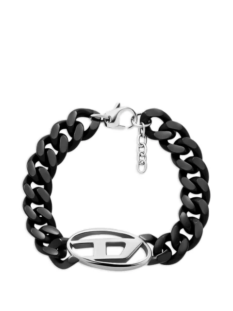Diesel logo-plaque bracelet