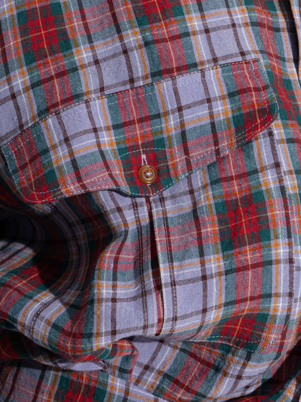 checked buttoned mini dress
