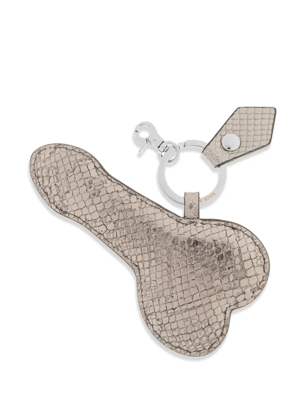 Vivienne Westwood Leren sleutelhanger met orb detail Beige