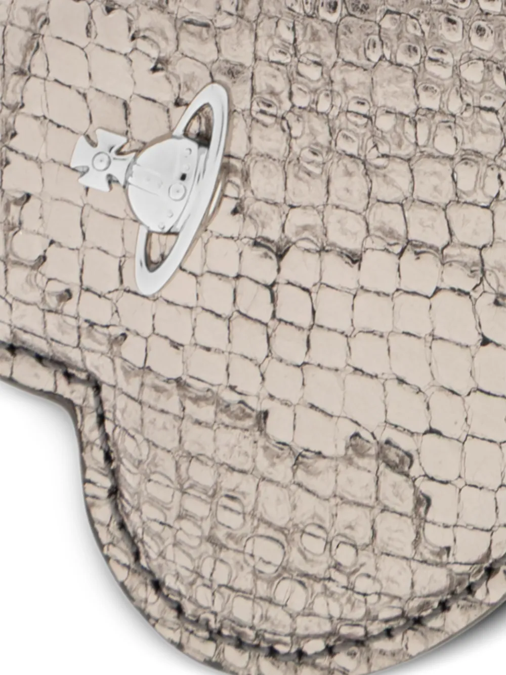 Vivienne Westwood Leren sleutelhanger met orb detail Beige