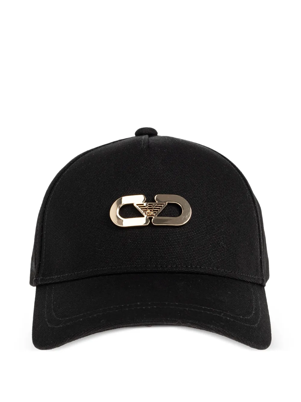 Emporio Armani logo-plaque cap - Nero