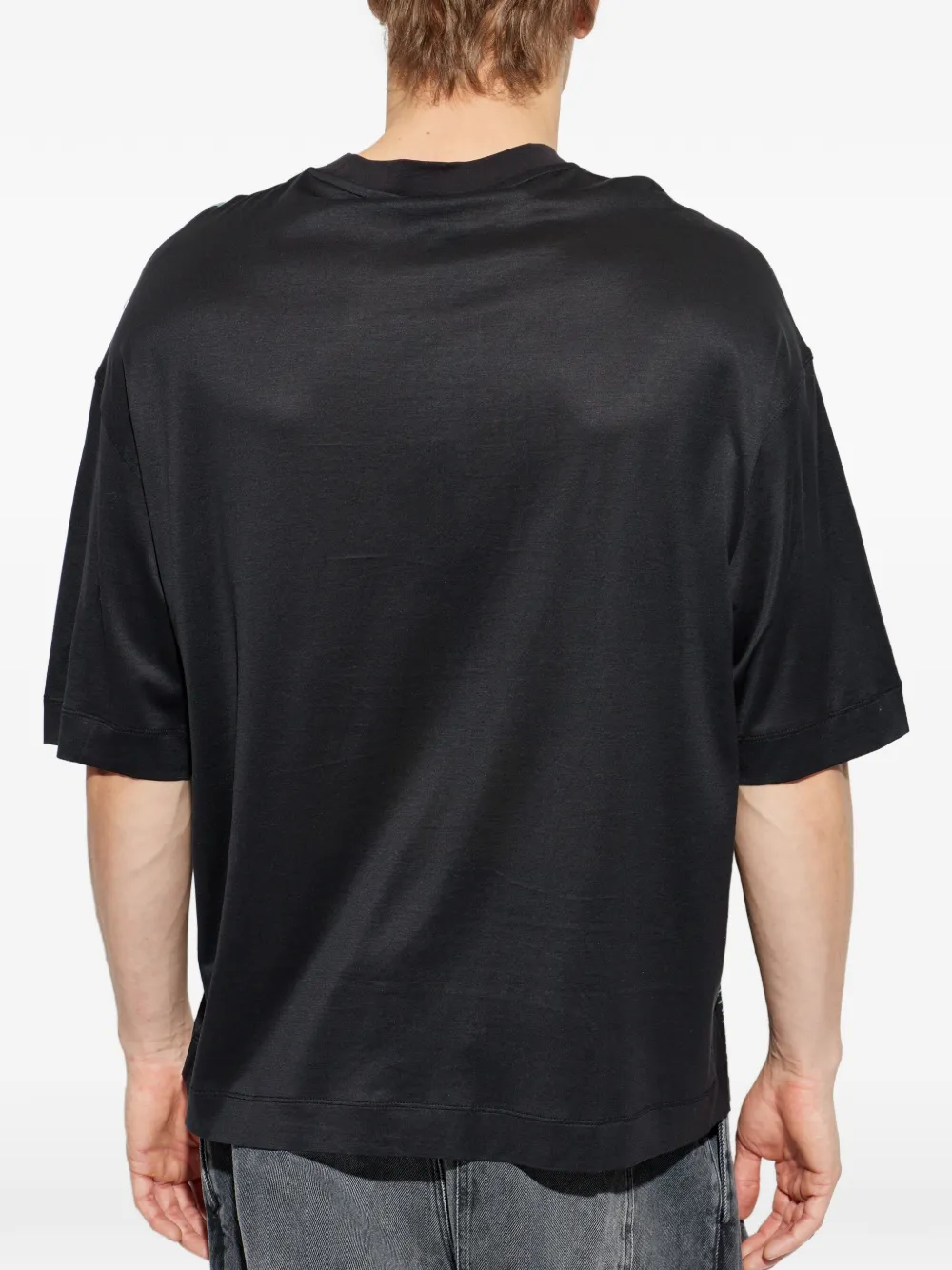Emporio Armani T-shirt met grafische print Zwart