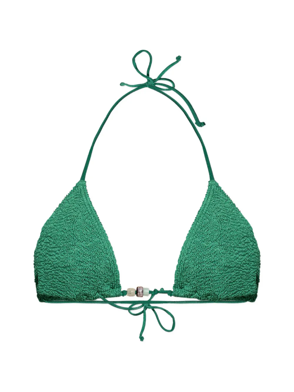 Bond-eye Ingrid triangle bikini top - Verde