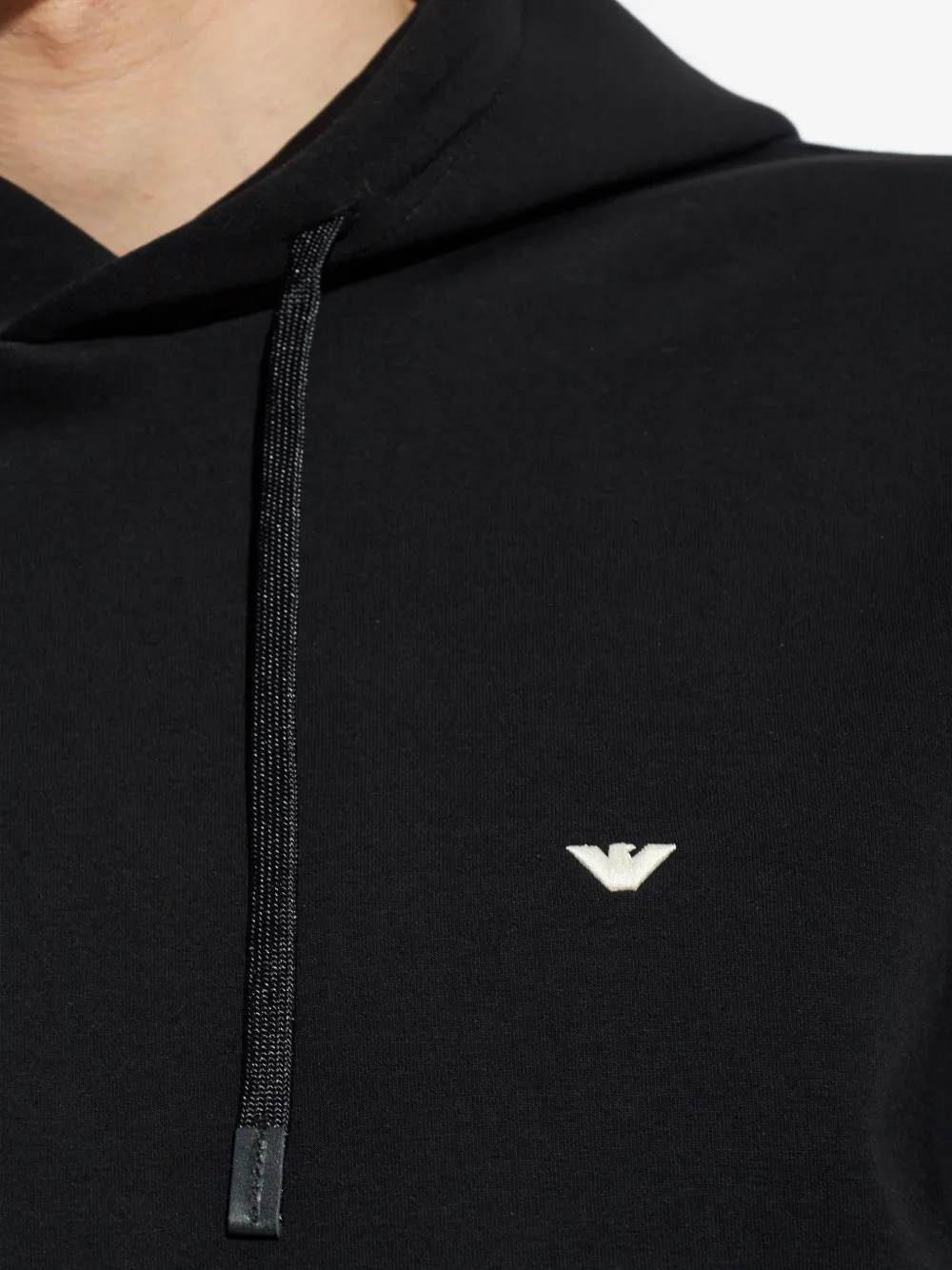 Emporio Armani Hoodie met trekkoord Zwart