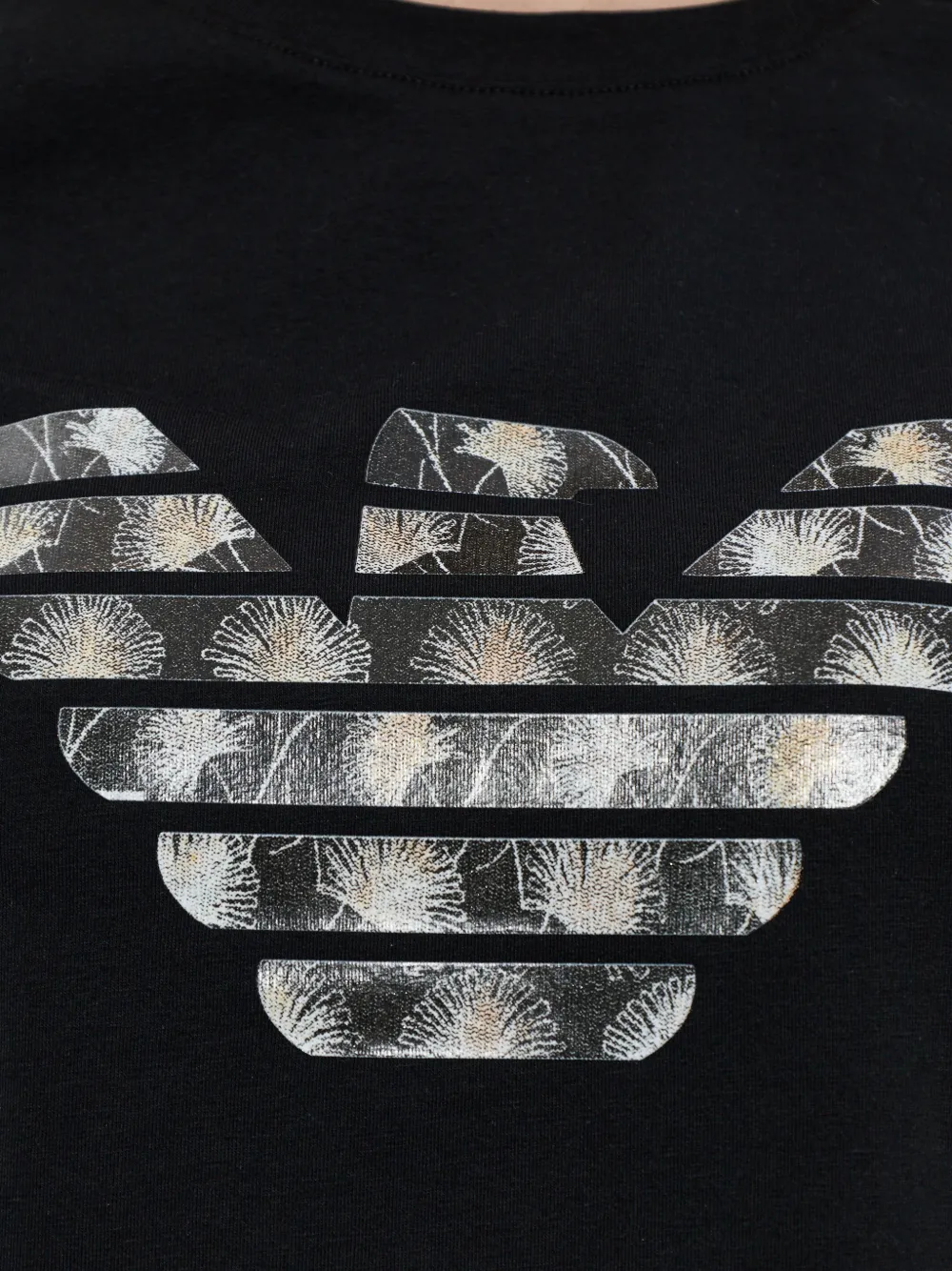 Emporio Armani T-shirt met adelaar-logo Zwart