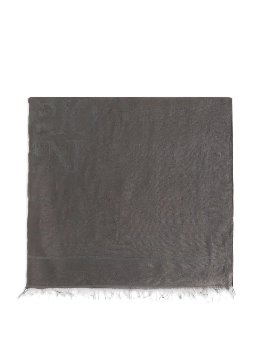 Emporio Armani frayed scarf - Grigio