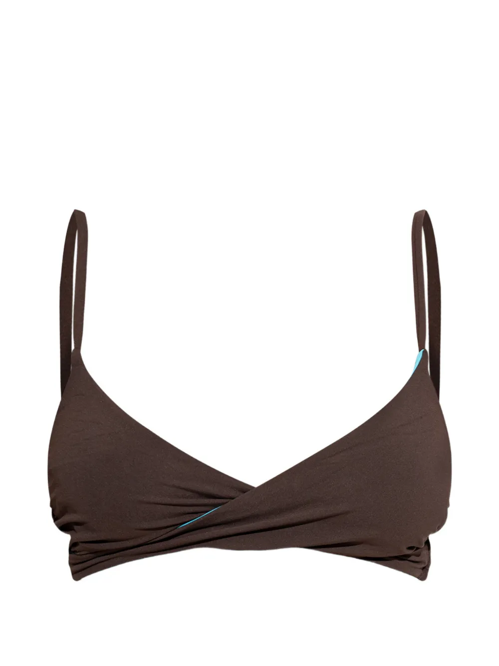 Bond-eye Amira reversible bikini top - Marrone