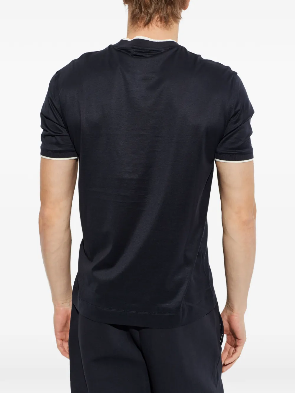 Emporio Armani T-shirt met ronde hals Blauw