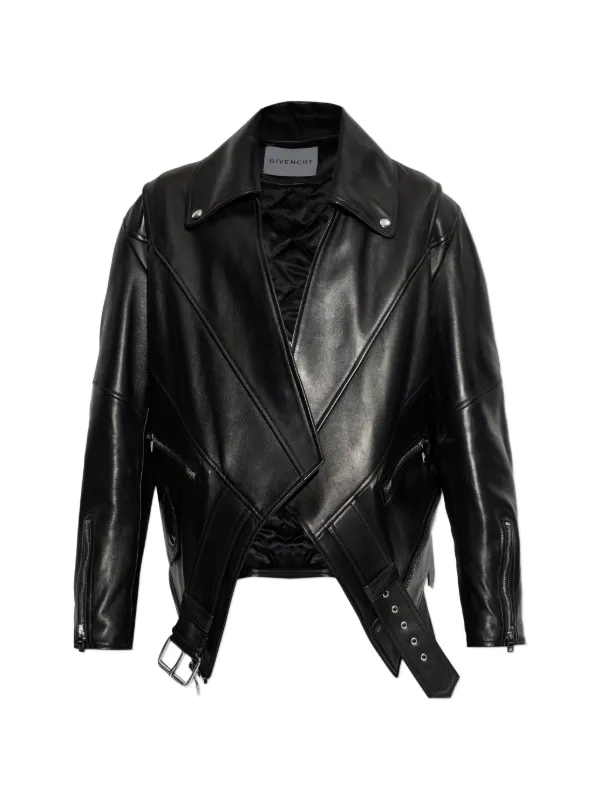 Givenchy Zip-up Lambskin Jacket in Black