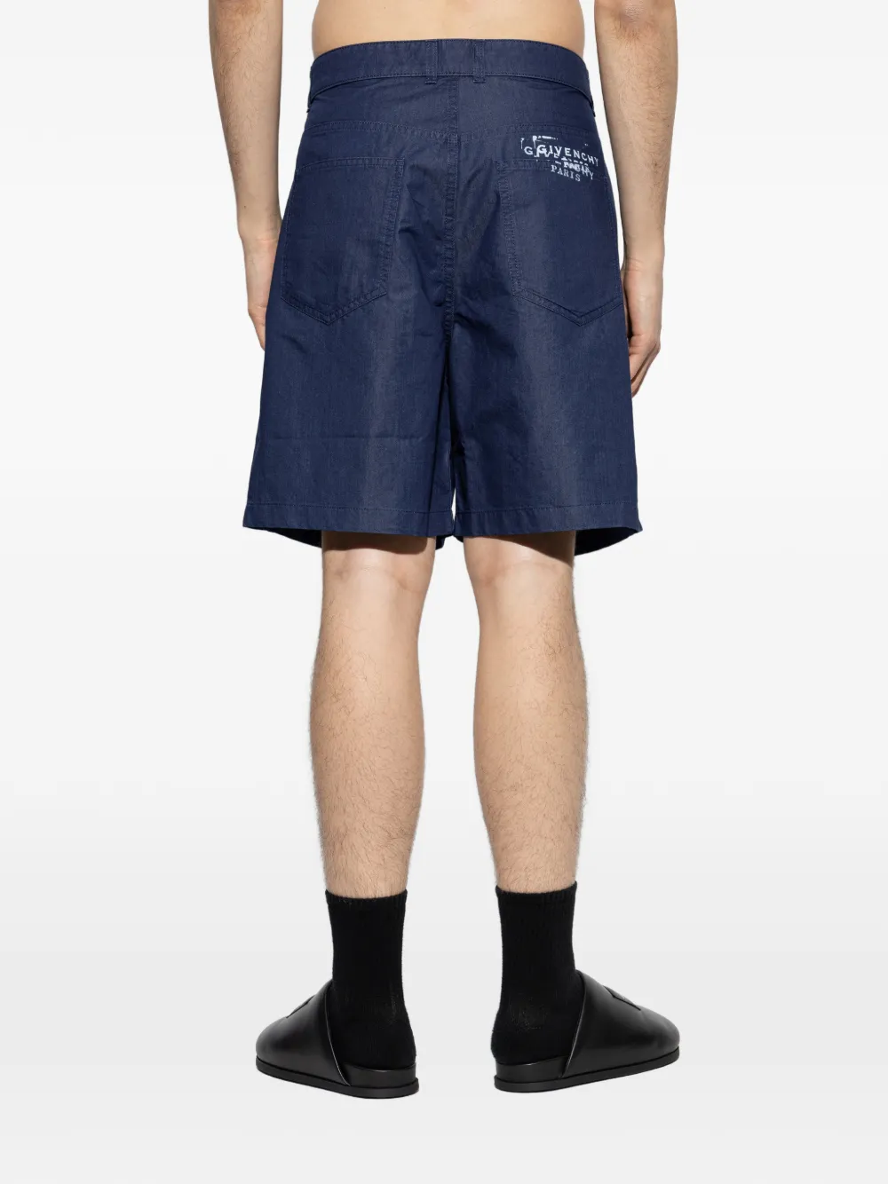 Givenchy Shorts met logo Blauw